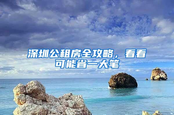 深圳公租房全攻略，看看可能省一大笔