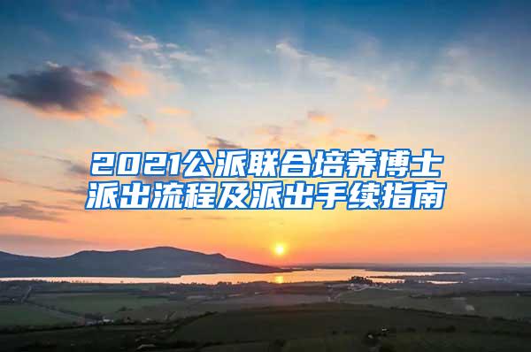 2021公派联合培养博士派出流程及派出手续指南