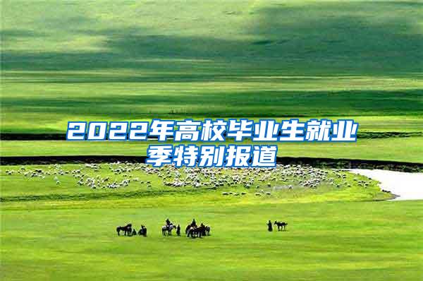 2022年高校毕业生就业季特别报道③