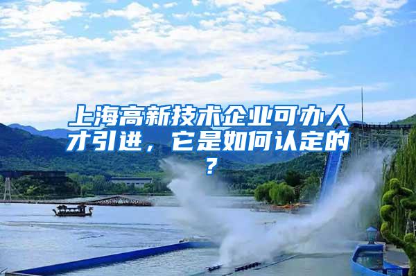 上海高新技术企业可办人才引进，它是如何认定的？