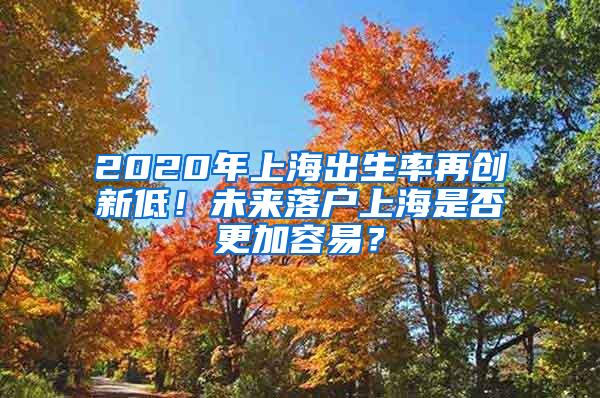 2020年上海出生率再创新低！未来落户上海是否更加容易？