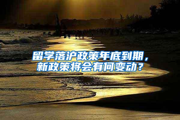 留学落沪政策年底到期，新政策将会有何变动？