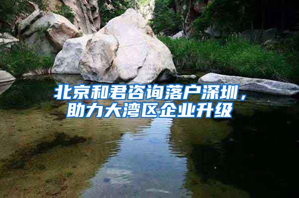 北京和君咨询落户深圳，助力大湾区企业升级