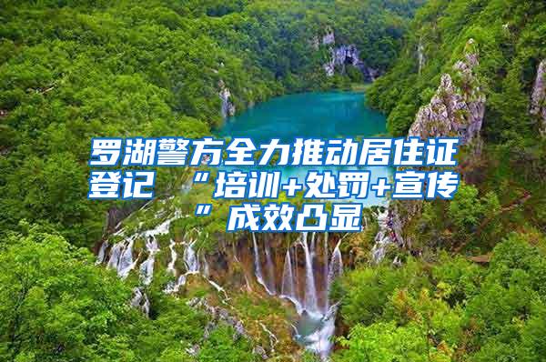 罗湖警方全力推动居住证登记 “培训+处罚+宣传”成效凸显