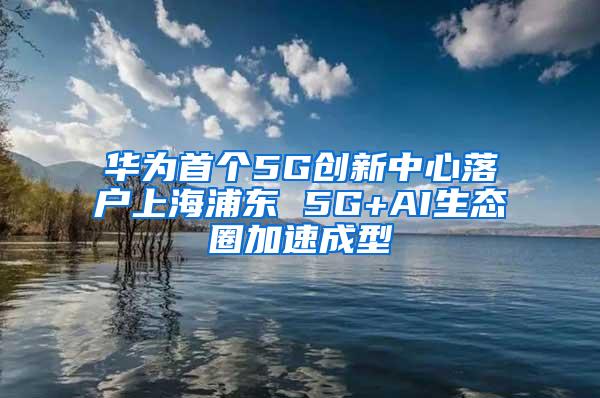 华为首个5G创新中心落户上海浦东 5G+AI生态圈加速成型