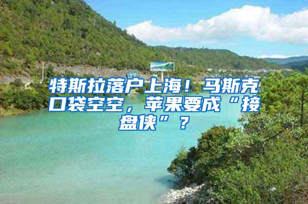 特斯拉落户上海！马斯克口袋空空，苹果要成“接盘侠”？