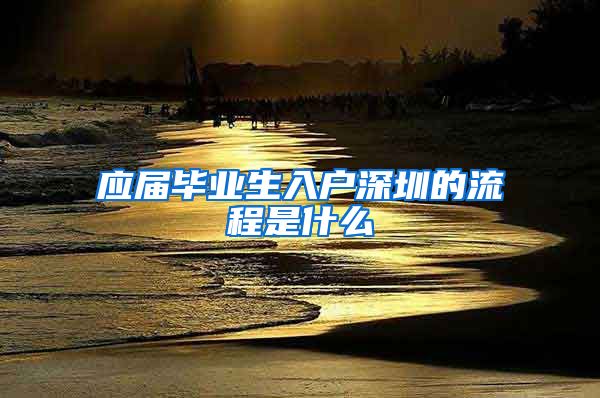 应届毕业生入户深圳的流程是什么