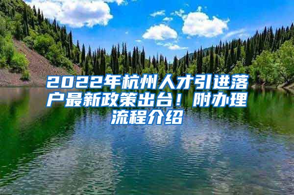 2022年杭州人才引进落户最新政策出台！附办理流程介绍