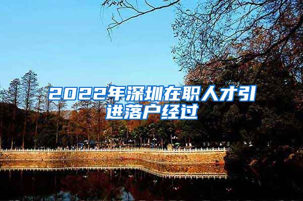 2022年深圳在职人才引进落户经过