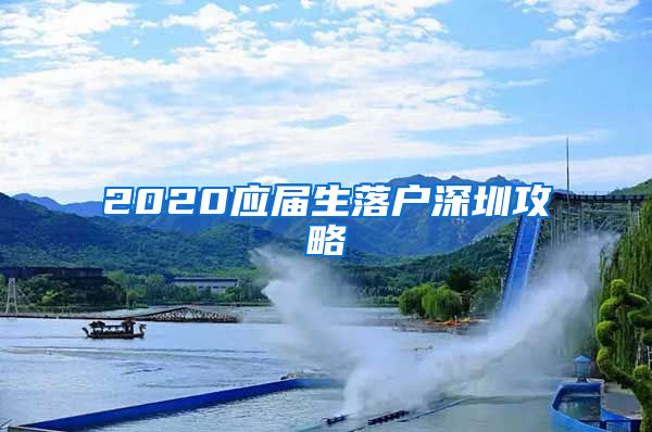 2020应届生落户深圳攻略