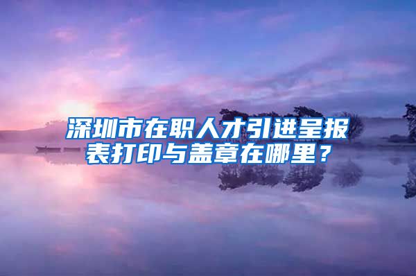 深圳市在职人才引进呈报表打印与盖章在哪里？