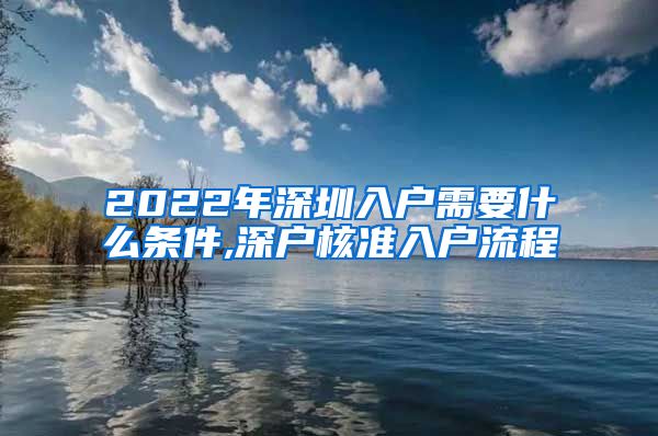 2022年深圳入户需要什么条件,深户核准入户流程