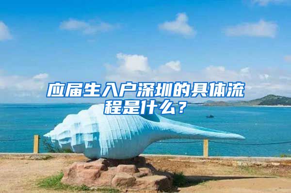 应届生入户深圳的具体流程是什么？