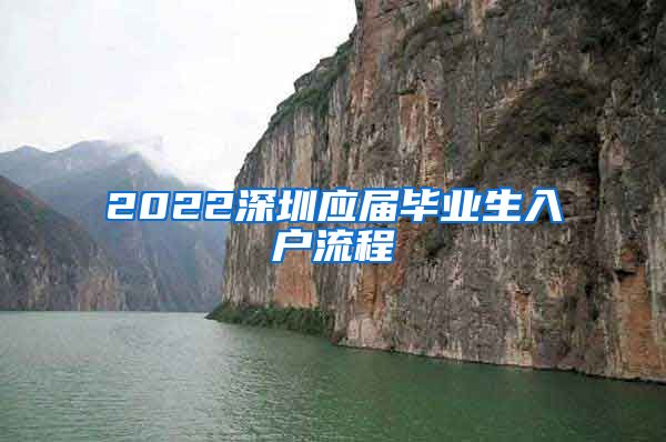 2022深圳应届毕业生入户流程