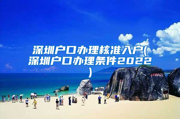 深圳户口办理核准入户(深圳户口办理条件2022)