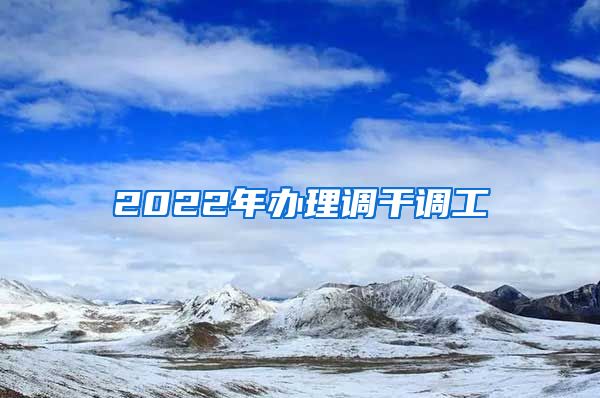 2022年办理调干调工