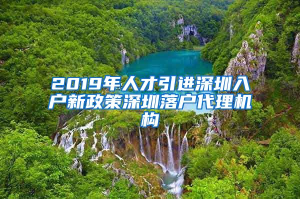 2019年人才引进深圳入户新政策深圳落户代理机构