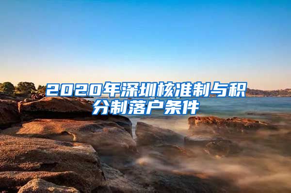 2020年深圳核准制与积分制落户条件