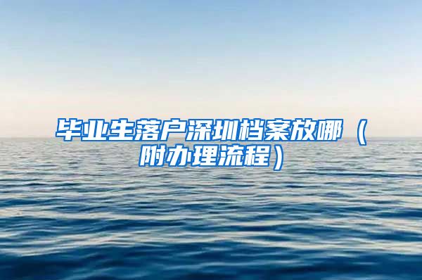 毕业生落户深圳档案放哪（附办理流程）