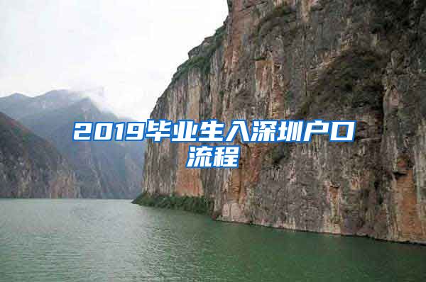 2019毕业生入深圳户口流程