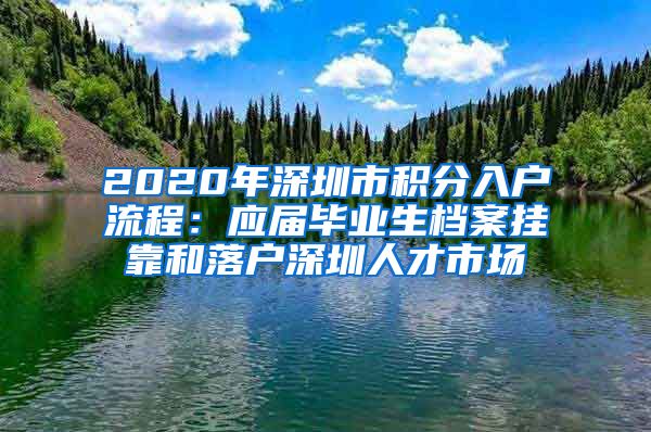 2020年深圳市积分入户流程：应届毕业生档案挂靠和落户深圳人才市场