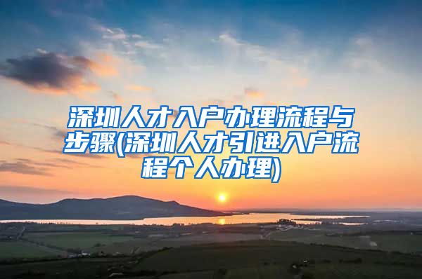 深圳人才入户办理流程与步骤(深圳人才引进入户流程个人办理)