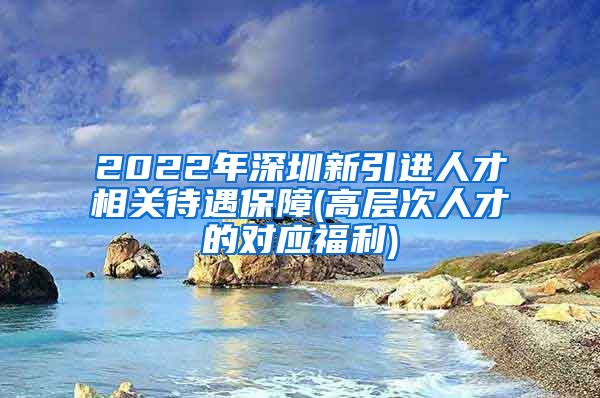 2022年深圳新引进人才相关待遇保障(高层次人才的对应福利)