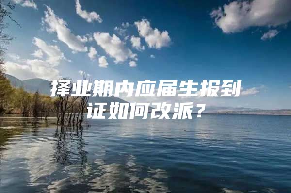 择业期内应届生报到证如何改派？